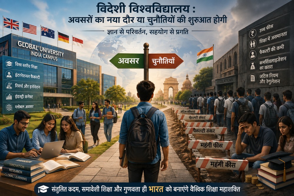 विदेशी विश्वविद्यालय : अवसरों का नया दौर या चुनौतियों की शुरुआत होगी